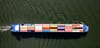 Containers on a ship at sea
