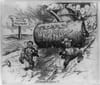 Cartoon about Teapot Dome scandal in 1920s